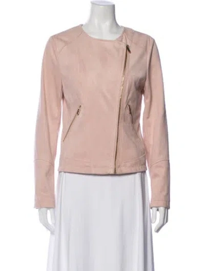 Pre-owned Calvin Klein Biker Jacket In Pink