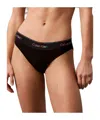 Calvin Klein Womens Icon Pride Stretch-jersey Thong Black Xl In Black