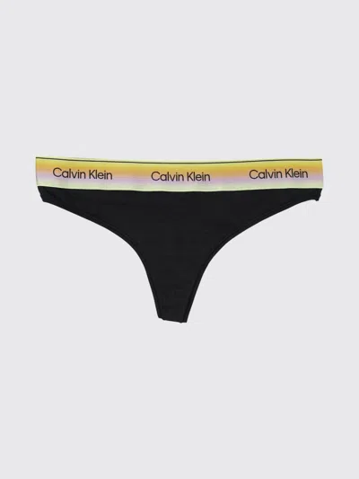 Calvin Klein Pride Thong In Black