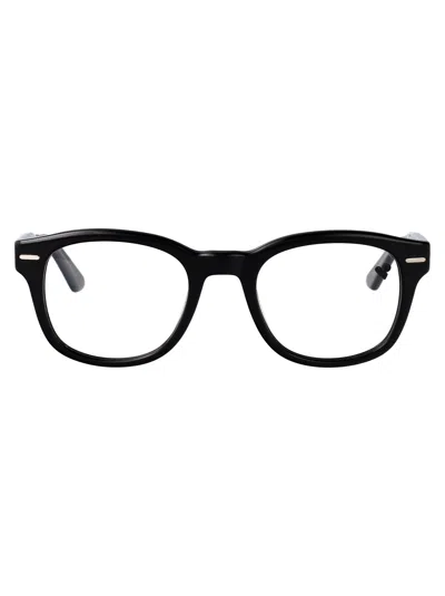 Calvin Klein Black Acetate Glasses In Brown