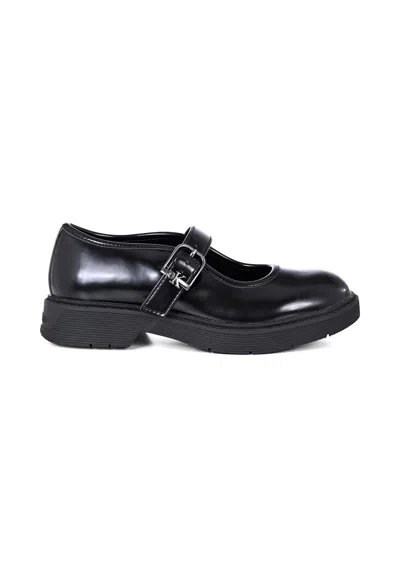 Calvin Klein Kids' Black Ballet Flats For Girl With Logo