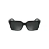 Calvin Klein Black Bio Based Fabric Sunglasses In Black