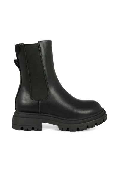 Calvin Klein Kids' Black Boots For Girl With Logo