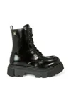 Calvin Klein Black Boots For Kids With Logo In Multi