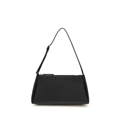 Calvin Klein Black Calf Leather Bos Taurus Shoulder Bag