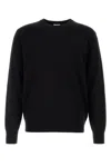 Calvin Klein Black Cashmere Blend Sweater In Black