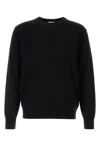 Calvin Klein Black Cashmere Blend Sweater In Black