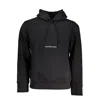 Calvin Klein Sleek Monochrome Hooded Sweatshirt In Black