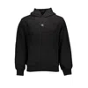 Calvin Klein Sleek Black Hooded Sweatshirt With Logo Design