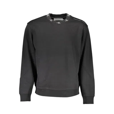 CALVIN KLEIN BLACK COTTON MEN SWEATER