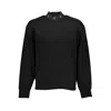 Calvin Klein Chic Contrasting Crew Neck Sweater In Black