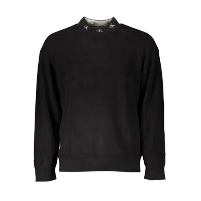 Calvin Klein Black Cotton Men Sweater