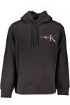 Calvin Klein Chic Black Hooded Cotton Blend Sweater