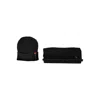 Calvin Klein Elegant Black Scarf And Hat Set With Logo