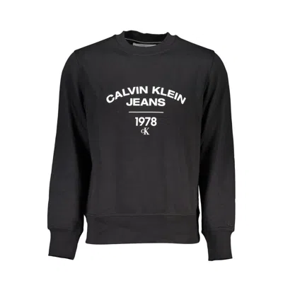 CALVIN KLEIN BLACK COTTON SWEATER