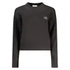 Calvin Klein Black Cotton Sweater In Black