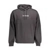 Calvin Klein Elevated Black Cotton Hooded Sweatshirt In Black