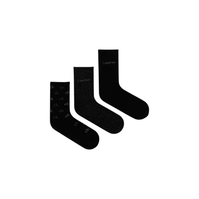 Calvin Klein Black Cotton Tights & Women's Sock
