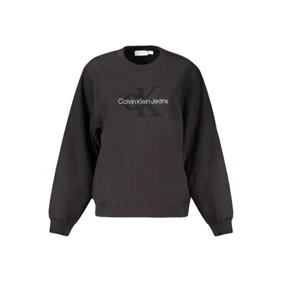 Calvin Klein Black Cotton Women Sweater In Gray