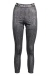 Calvin Klein Black Cotton Women Legging In Black