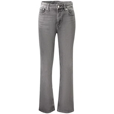 Calvin Klein Black Cotton Womens Jeans In Gray