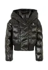 Calvin Klein Quilted Hooded Jacket In Animal Print