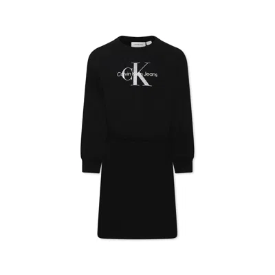 Calvin Klein Black Dress For Girl With Logo