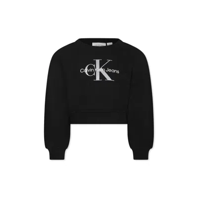 Calvin Klein Kids' Black Dress For Girl With Logo
