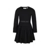 Calvin Klein Black Dress For Girl With Logo In Black