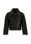 Calvin Klein Zip-front Flap-pocket Jacket In Black