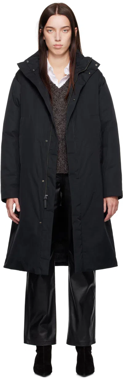 Calvin Klein Black Halo Technical Down Parka In Black Beauty