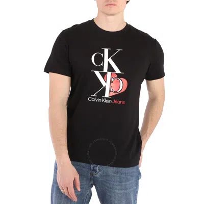 Calvin Klein Black Heart Ck Logo Print Regular-fit T-shirt