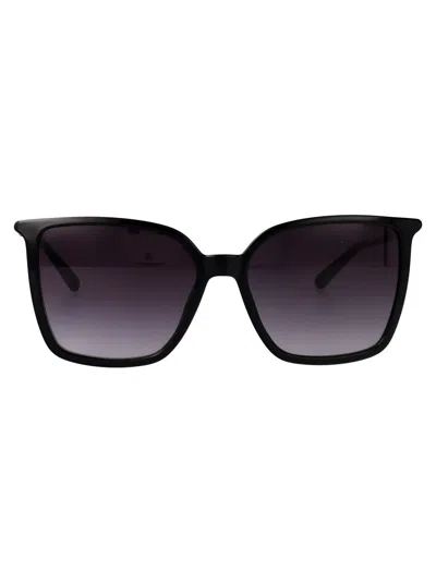 Calvin Klein Black Acetate Sunglasses In Multi
