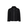 Calvin Klein Black Jacket For Boy With Logo In Black