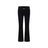 Calvin Klein Black Jeans For Girl With Logo In Black