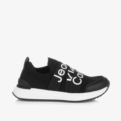 Calvin Klein Black Knitted Trainers