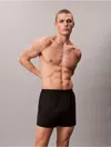 Calvin Klein Black Label Calvin Klein Men's Ck Black Lounge Slim Knit Boxer In Black