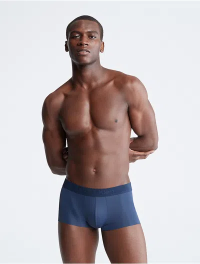 Calvin Klein Black Label Calvin Klein Men's Ck Black Low Rise Trunk In Blue