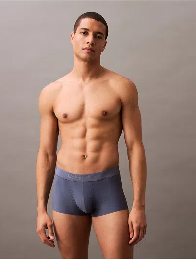 Calvin Klein Black Label Calvin Klein Men's Ck Black Low Rise Trunk In Blue