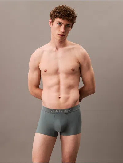 Calvin Klein Black Label Calvin Klein Men's Ck Black Low Rise Trunk In Blue