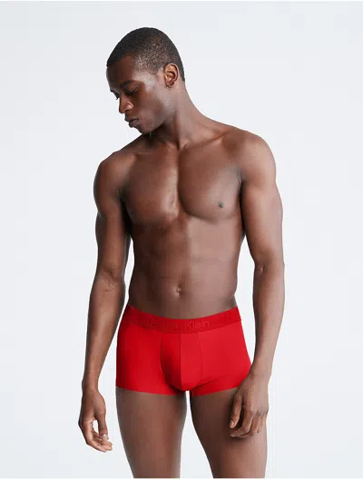 Calvin Klein Black Label Calvin Klein Men's Ck Black Low Rise Trunk In Red
