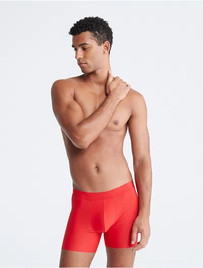 Calvin Klein Black Label Calvin Klein Men's Ck Black Micro Boxer Brief In Red