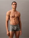 Calvin Klein Black Label Calvin Klein Men's Ck Black Prints Low Rise Trunk In Brown