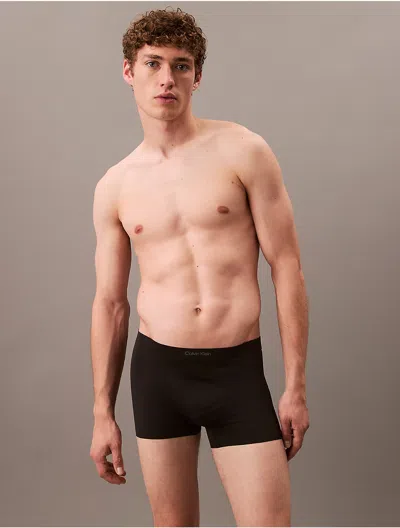 Calvin Klein Black Label Calvin Klein Men's Invisibles Low Rise Trunk In Black