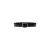 Calvin Klein Black Leather Belt In Black