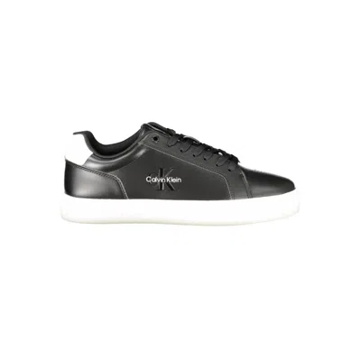 Calvin Klein Black Leather Men Men's Sneaker