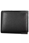 Calvin Klein Elegant Leather Bi-fold Wallet With Rfid Block In Black