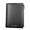 Calvin Klein Elegant Black Leather Wallet With Rfid Block
