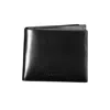 Calvin Klein Black Leather Men Men's Wallet In Black