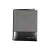 Calvin Klein Black Leather Men's Wallet In Black